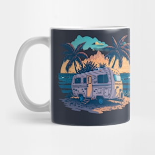 Bus on a Beach Mug